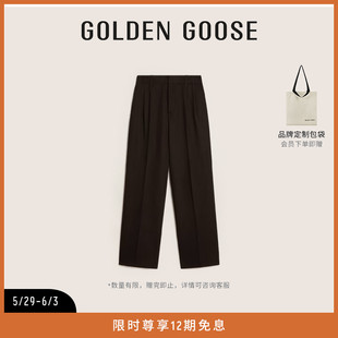 2023年秋冬新款 黑色锥形铅笔裤 Goose 日常休闲长裤 男款 Golden