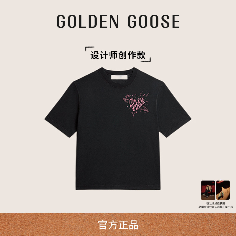 GoldenGoose字母圆领T恤