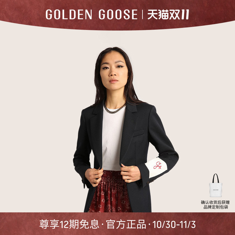 GoldenGoose女士深蓝色西装外套