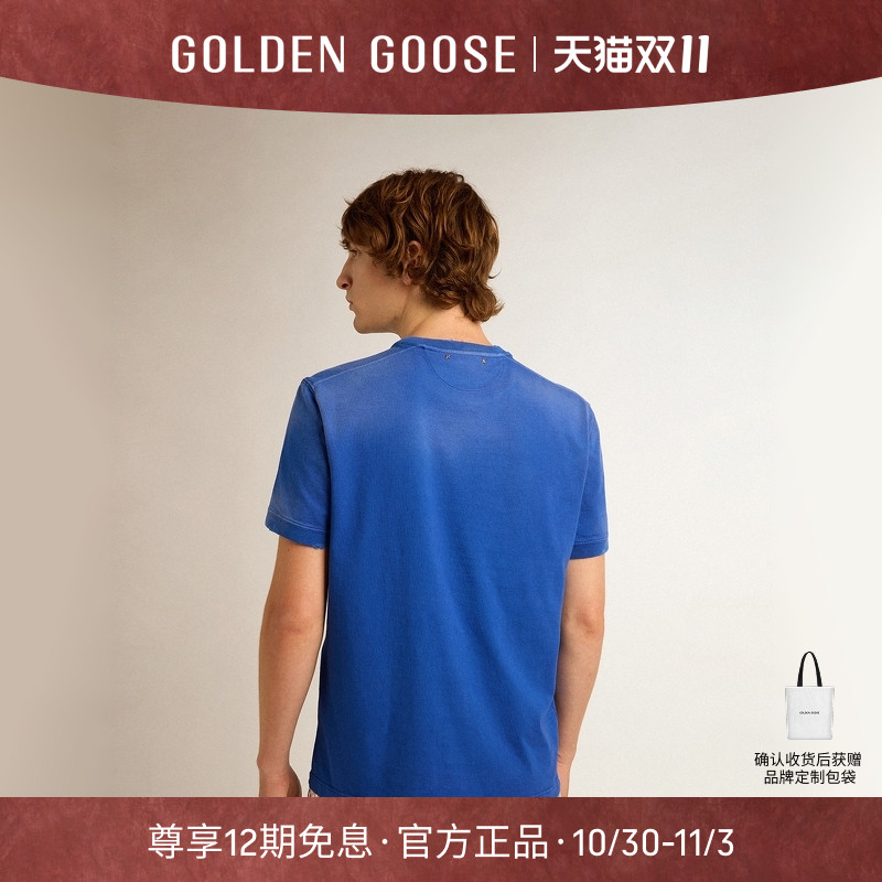 GoldenGoose圆领短袖T恤衫上衣