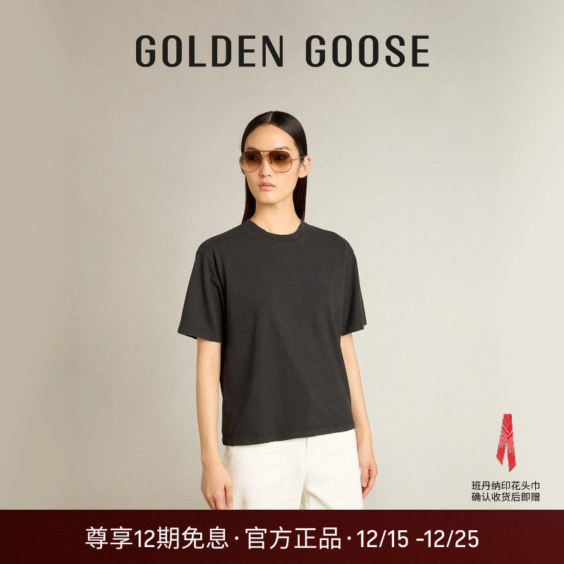 GoldenGoose圆领套头运动T恤