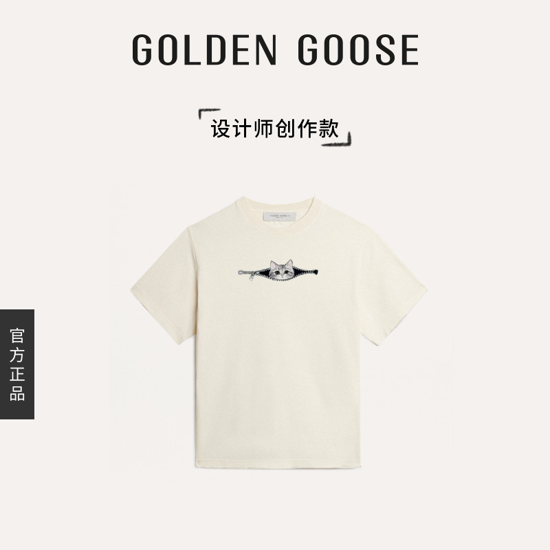 【创作款】亚洲限定版型Golden Goose口袋宠物手绘T恤GGDB