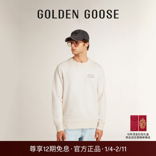 【明星同款】Golden Goose男JOURNEY做旧运动衫