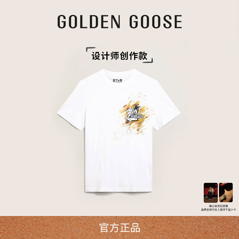 创作款Golden Goose男装Star Collection圆领T恤GGDB