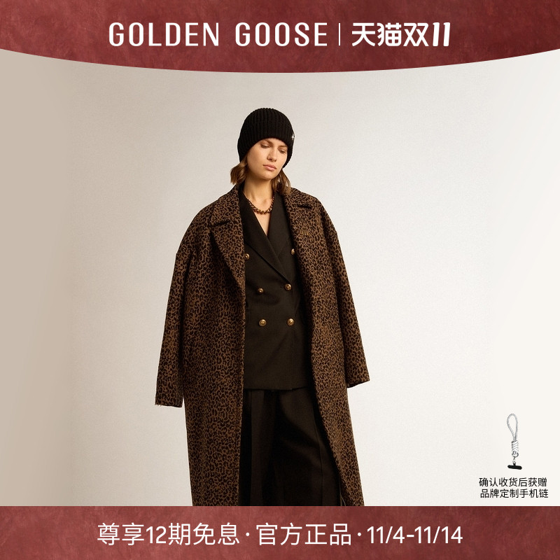 GoldenGoose单排扣廓形大衣