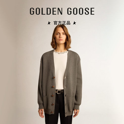 GoldenGoose棉质长袖针织开衫