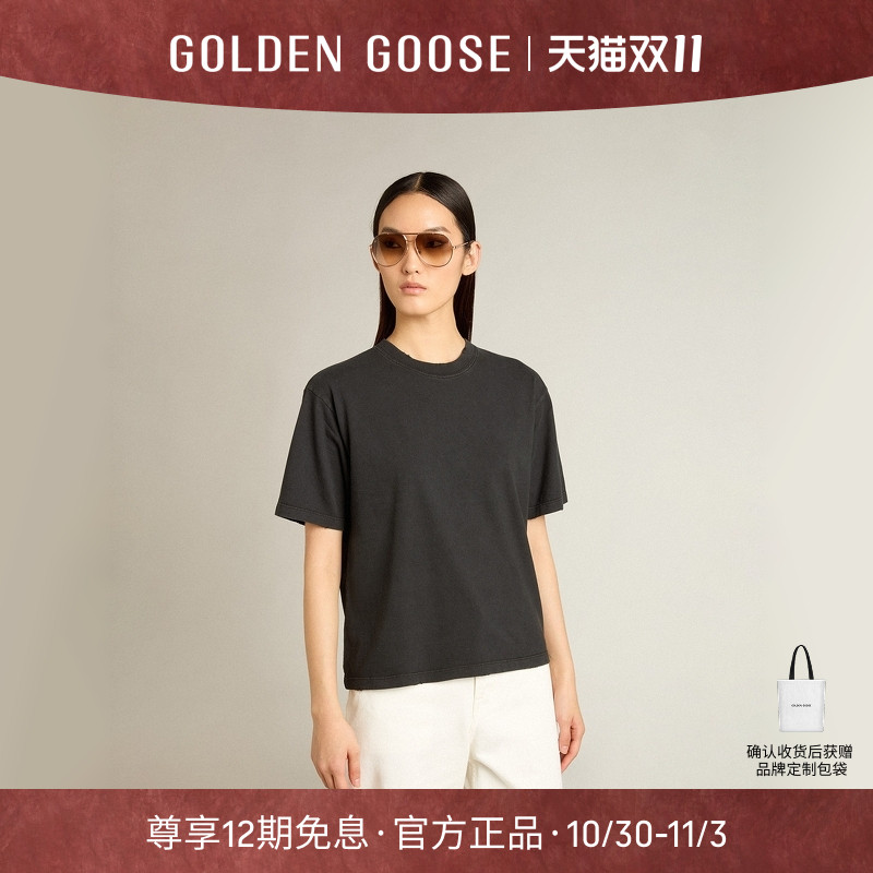 GoldenGoose圆领套头运动T恤