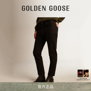 黑色紧身牛仔裤 Goose 男装 GGDB 长裤 明星同款 Golden