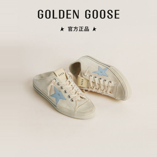 Golden Goose 女V-Star可踩两穿休闲板鞋脏脏鞋GGDB