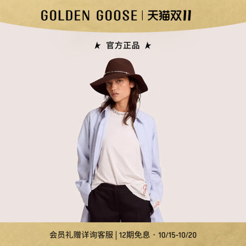 GoldenGoose女装长袖条纹衬衫