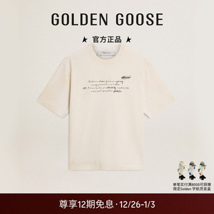 Goose男女JOURNEY印花T恤GGDB Golden 明星同款