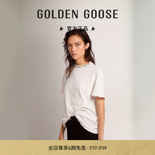GoldenGoose女士棉质短袖T恤