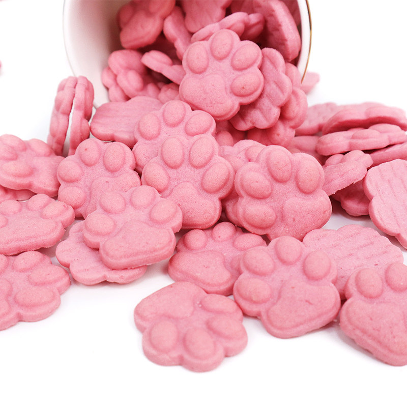猫爪粉色小饼干蛋糕装饰摆件卡通可爱甜品点缀烘焙配件儿童小零食