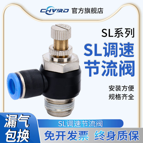 气动快速接头气缸节流阀SL