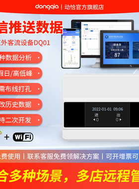 动恰客流计数器智能红外感应人流量统计双向人数门店商场景区WIFI