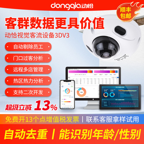 动恰去重计数器分析年龄性别过客