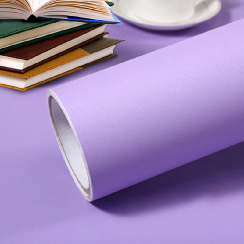 灰紫色墙纸自粘宿舍女卧室客厅壁纸自贴防水防潮电视背景墙壁贴纸