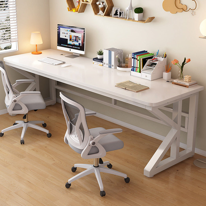 电脑桌小型家用学生卧室学习写字桌书房台式办公桌子双人长条书桌
