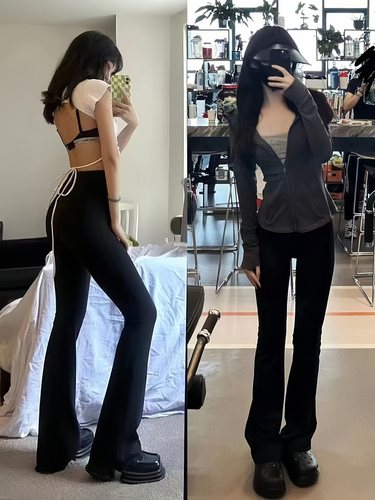 提臀瑜伽外穿健身裤Groove喇叭裤