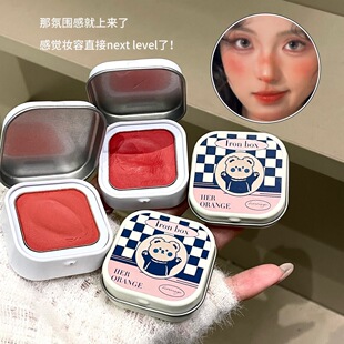 HERORANGE~轻盈柔滑绵软腮红低饱和哑光提气色元气显嫩单色胭脂盘