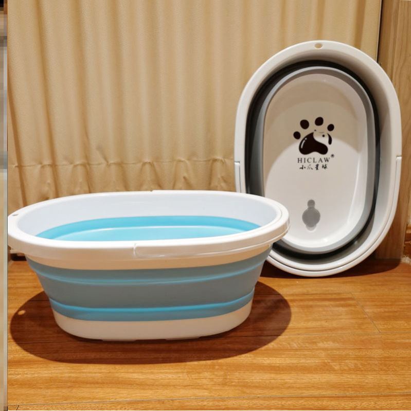 速发沐行洗澡盆伸浴盆便携式外出泡澡桶时尚折叠出缩小型犬