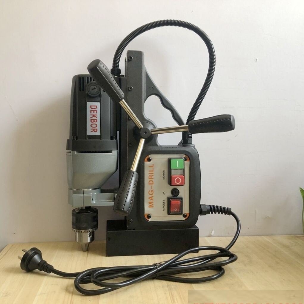 磁铁钻220v工业磁力电转磁座钻调速正反转攻丝机台钻吸铁取芯钻孔