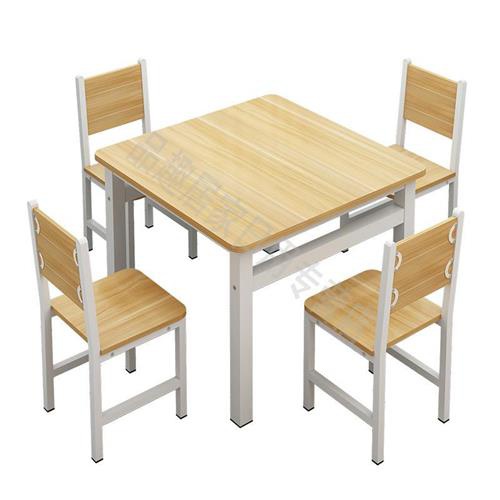 速发简约正方桌餐桌椅家用小户型饭桌小吃店四方桌子食堂快餐形椅