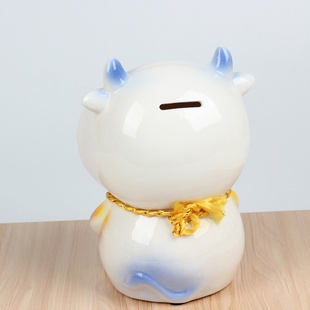 极速牛钱罐牛年摆件创意小礼w品陶瓷存龙羊狗鼠虎兔蛇马猴鸡猪儿