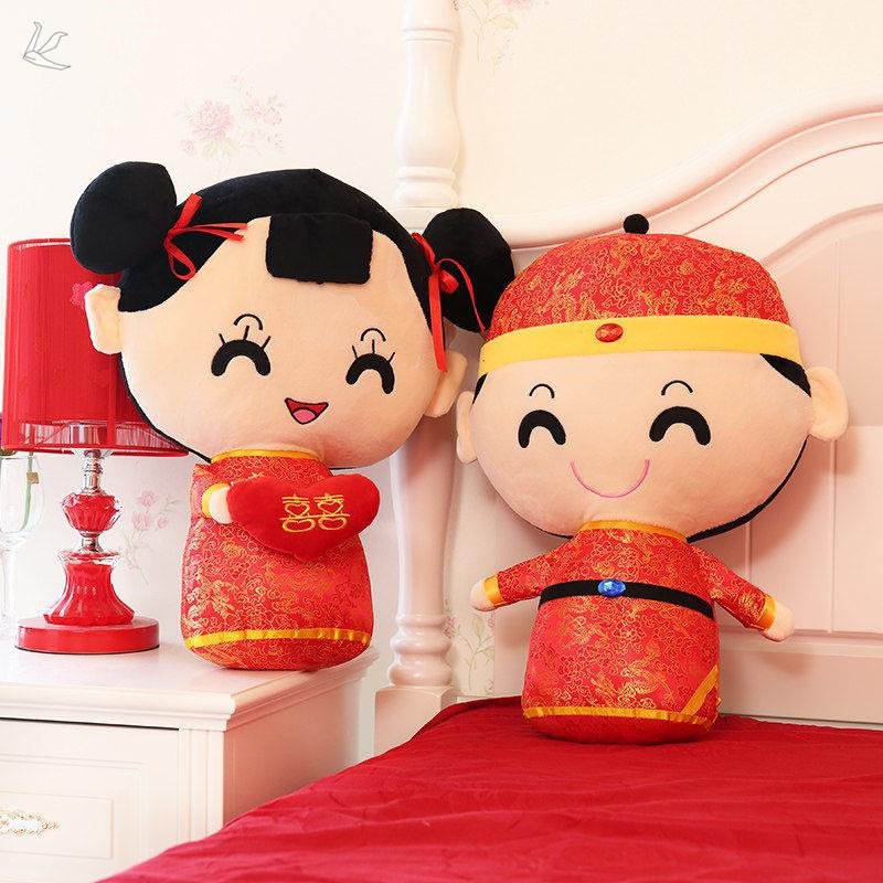 压床娃娃一对结婚网红婚庆用品创意结婚礼物抱枕毛绒公仔婚房布置,节庆用品/礼品,婚庆公仔,淘宝优惠券,粉丝福利购,淘宝优惠卷