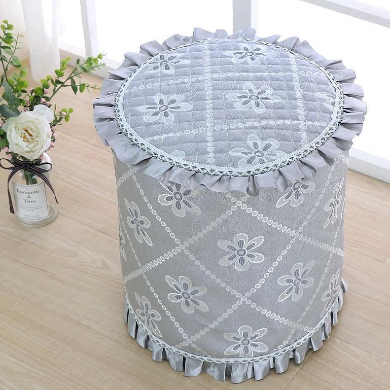 家用小圆凳子套罩皮圆形全包椅子坐垫保护包裹防水美容院坐凳通用