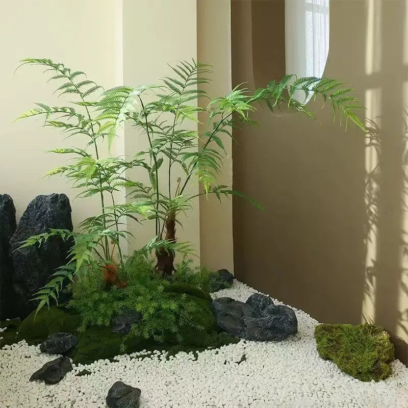 仿真金丝猴蕨类绿植室内装饰摆件