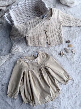 Millie Baby｜2026春夏长袖包屁衣全棉田园清新小碎花宝宝爬服