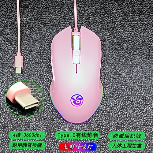 Type-c接口雷电有线游戏静音游戏