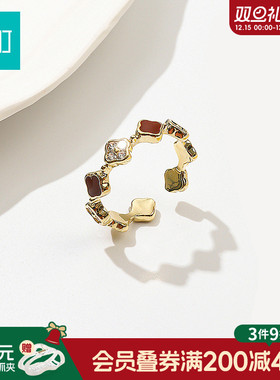 畹町流行四叶草戒指