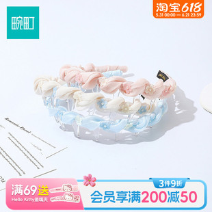 畹町仙气薄纱小花插梳女高级感洋气时尚发卡头箍发饰头饰