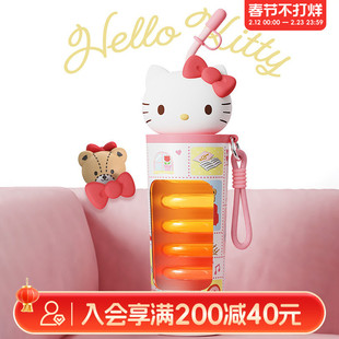 畹町三丽鸥HelloKitty公仔吸管保温杯700mL水杯女生高颜值随身杯