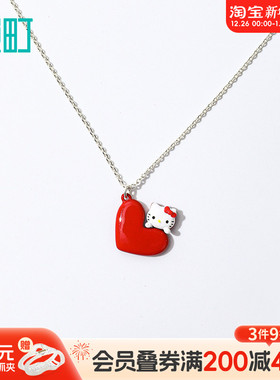 畹町HelloKitty精致项链可爱凯蒂猫锁骨链可爱小猫咪儿童饰品