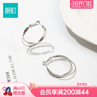 畹町极简耳圈轻奢高级感气质大气耳环耳饰