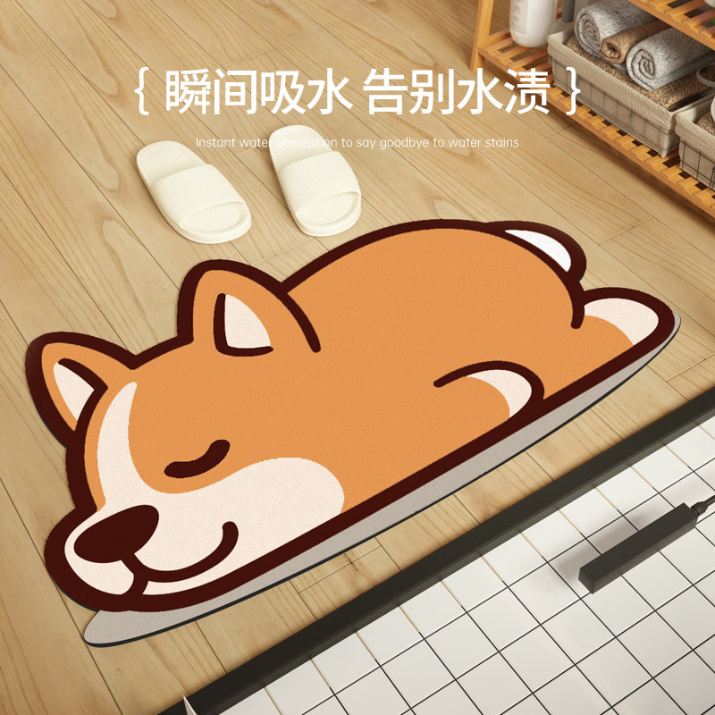 棉茉浴室地垫新品硅藻泥