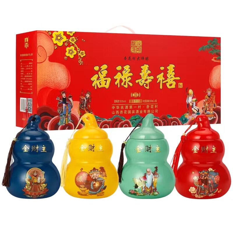 楚柔 福禄寿喜酒4瓶礼盒装500ml*4纯粮食酿造