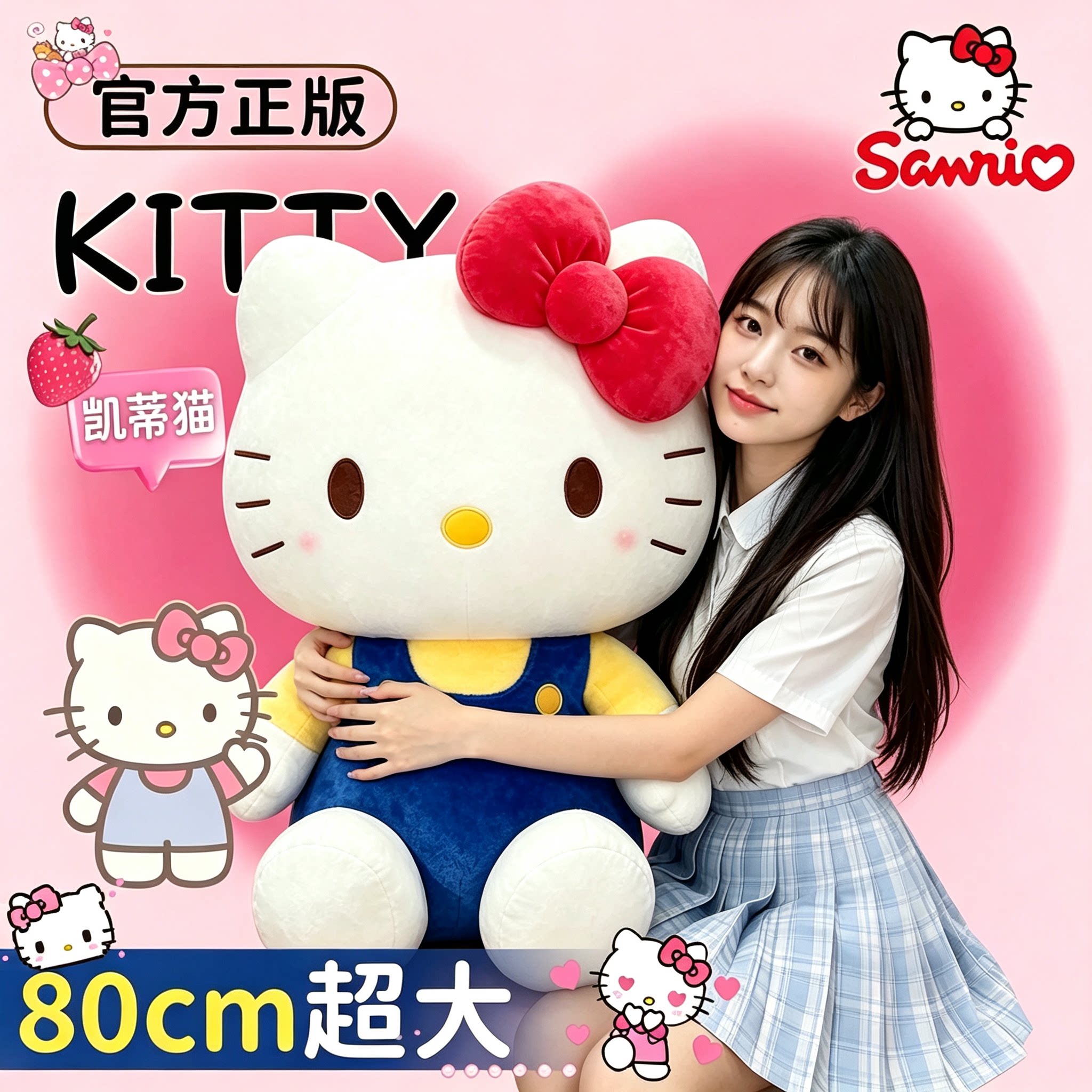 送礼首选】正版凯蒂猫哈喽kt玩偶