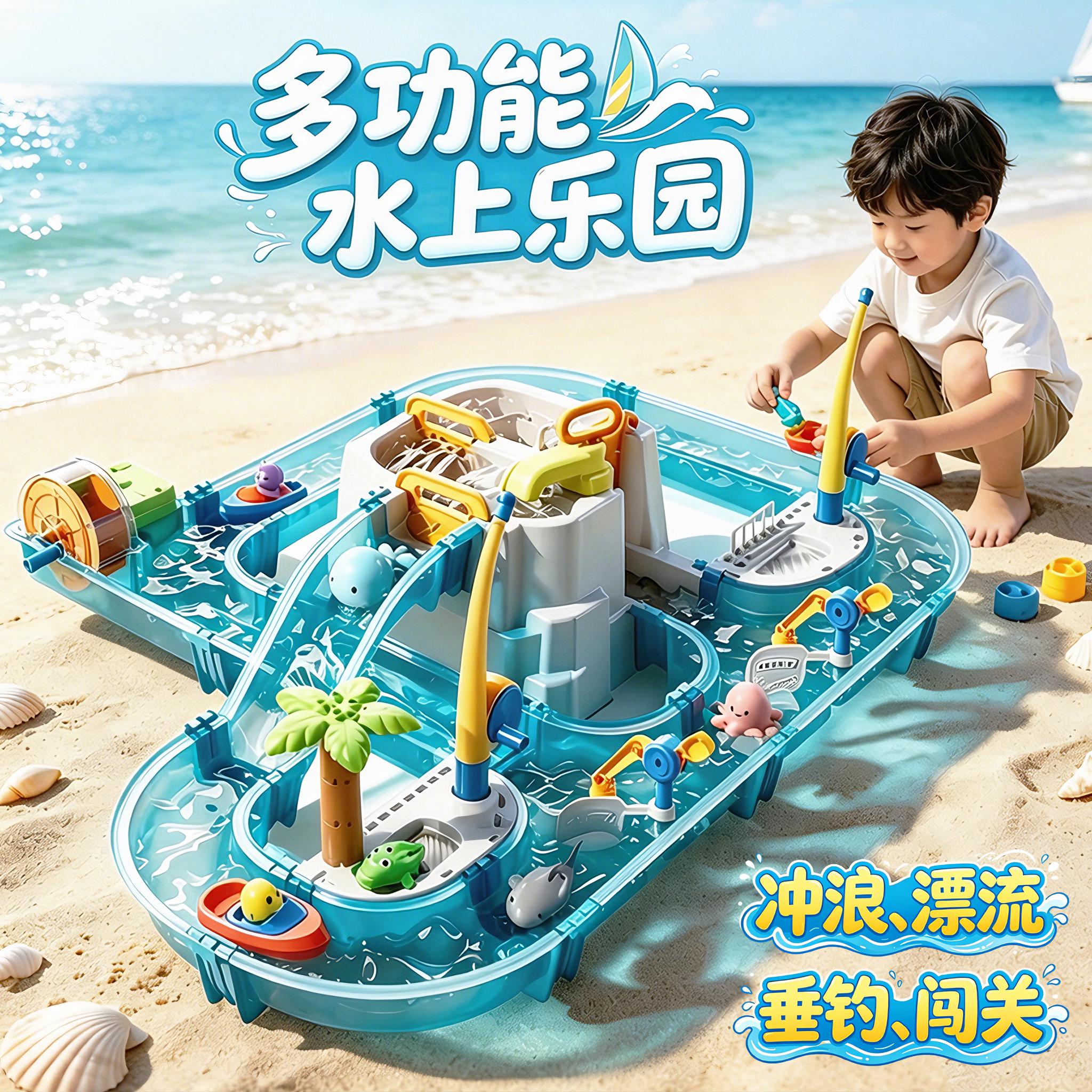 冲浪大冒险咔咔电动水上乐园戏水