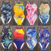 AEMIA2025新款 速干比赛专用ins 竞速游泳专业三角连体泳衣女修身