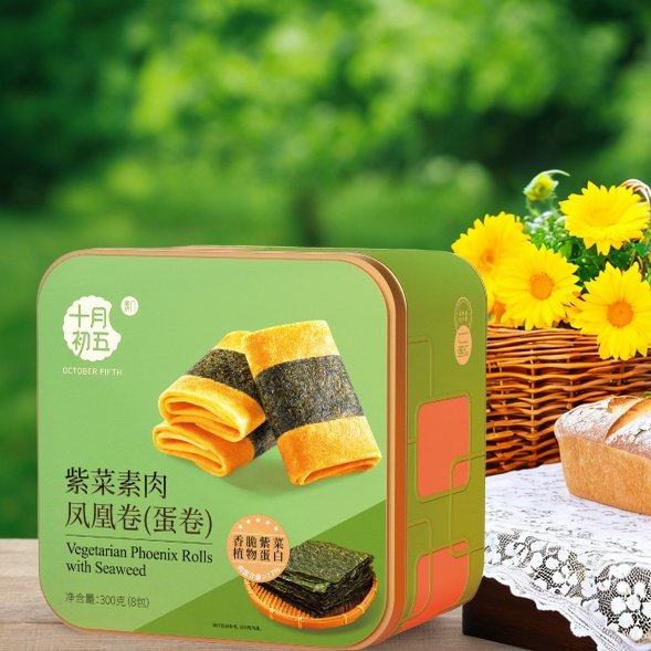 十月初五紫菜素肉凤凰卷椰子凤凰卷300g蛋卷下午茶糕点送礼团购,零食/坚果/特产,蛋卷,淘宝优惠券,粉丝福利购,淘宝优惠卷