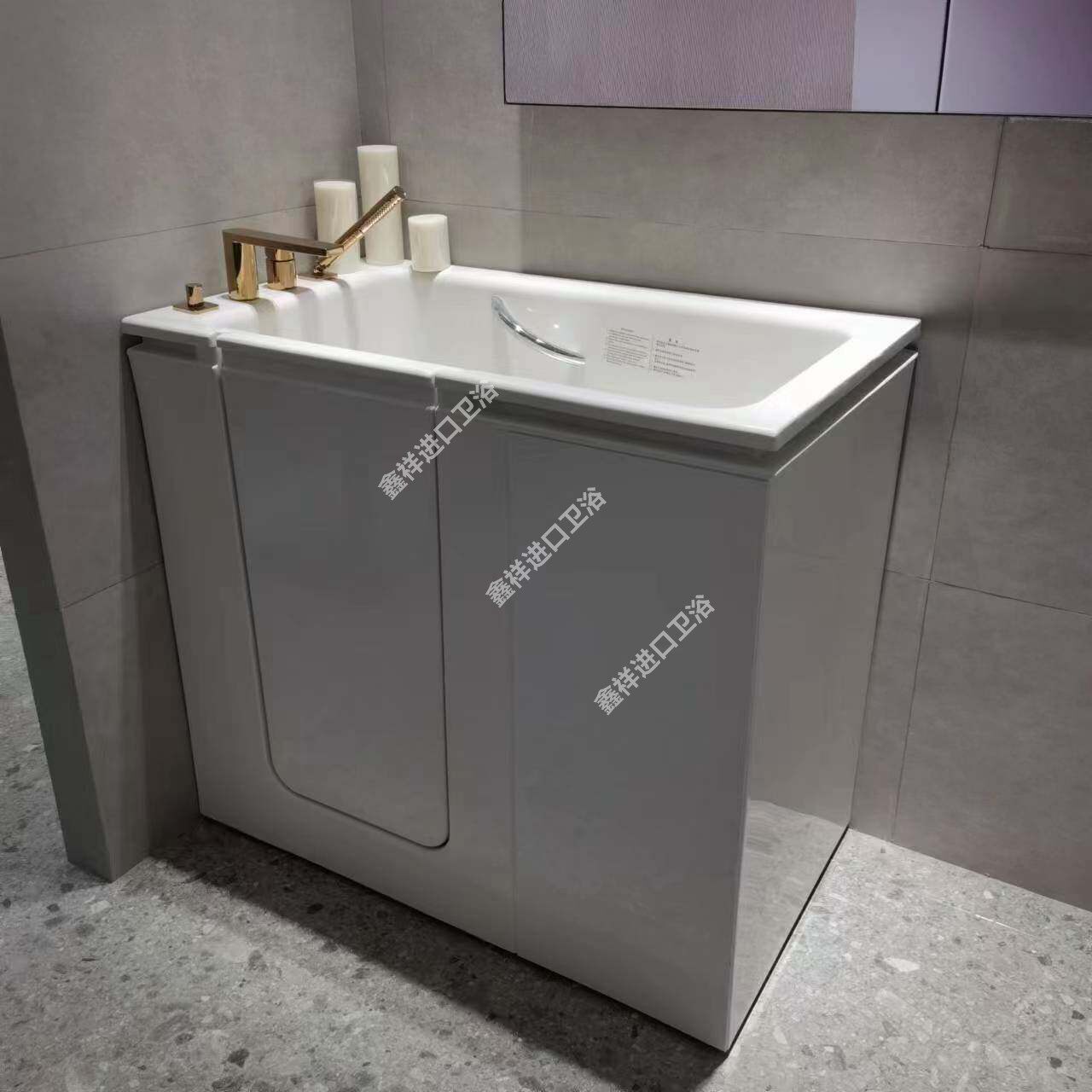 科勒K-29719T-LCP-0/RCP-0贝灵1.2m 防滑安全步入式家庭浴缸