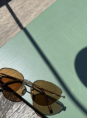 酉事复古金属猫眼茶色墨镜女潮高级感个性大框圆脸显瘦近视平光镜