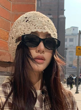 复古猫眼墨镜女款高级感窄框大框显瘦2025款太阳眼镜防晒防紫外线