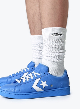 TOMMUP男士袜子纯棉运动美式白色日系粗线堆堆袜毛巾底纯色长筒袜