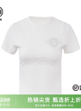 TCH时尚个性舒适休闲短袖T恤2025夏季新款简约款小众T72B10E6016