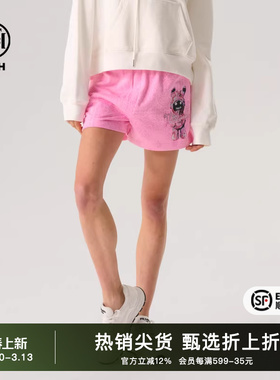 TCH潮牌烫钻印花个性宽松休闲短裤子男女经典系列T72B216077
